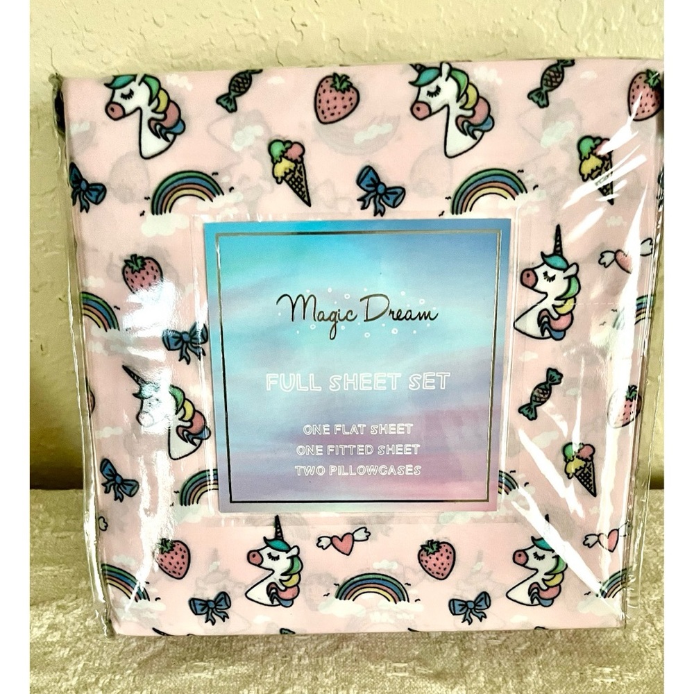 Magic Dream Unicorn PINK Sheet Set